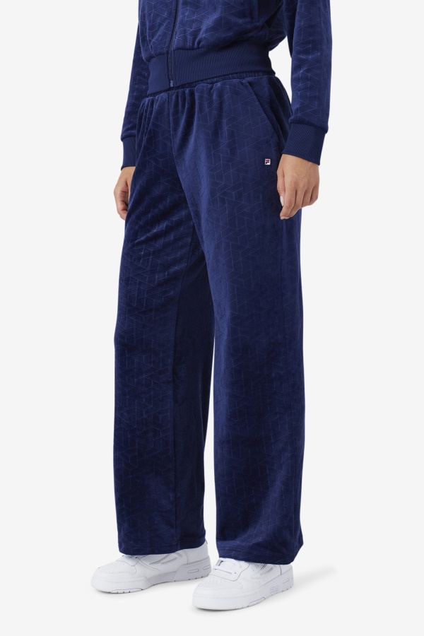 מכנסי טרנינג קטיפה Devika Fila Navy