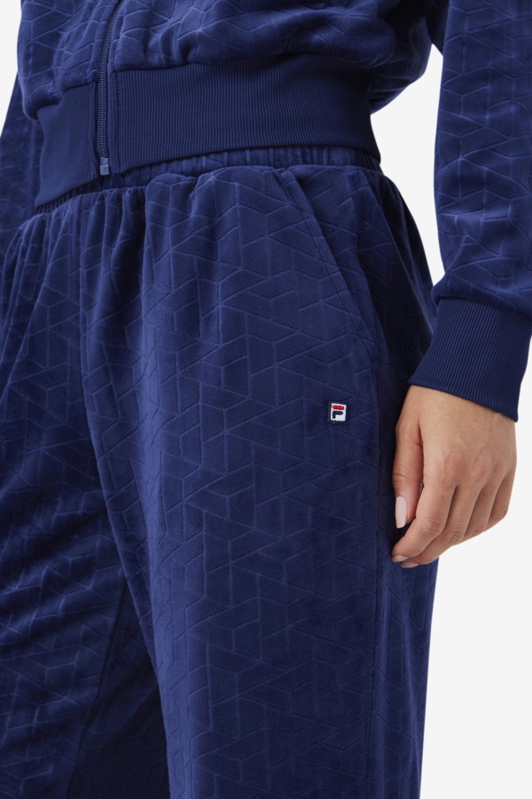 מכנסי טרנינג קטיפה Devika Fila Navy
