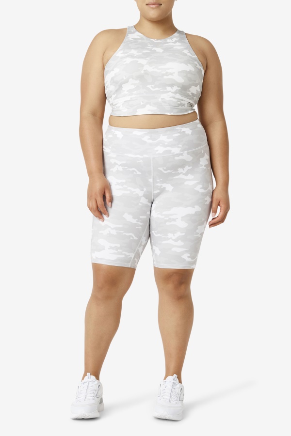 Fila White Forza 8\" Bike Short