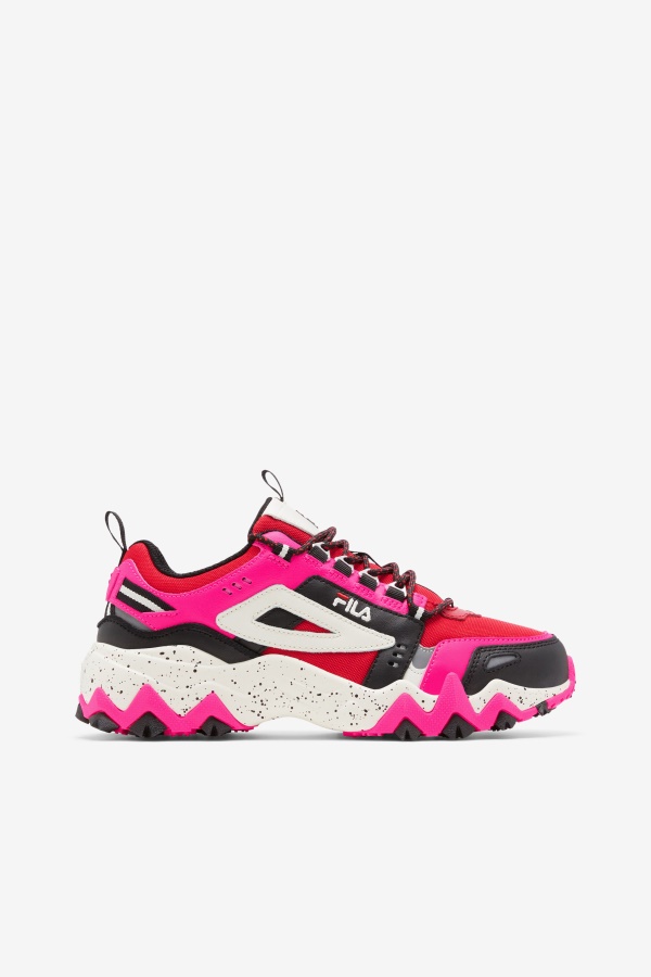 Fila נשים Oakmont Tr אדום/ורוד זוהר/שחור