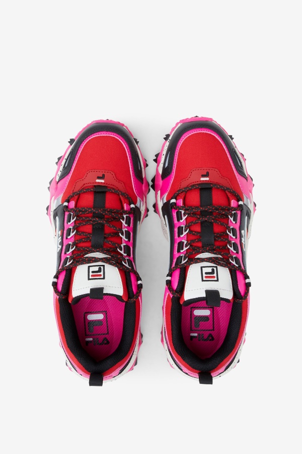 Fila נשים Oakmont Tr אדום/ורוד זוהר/שחור