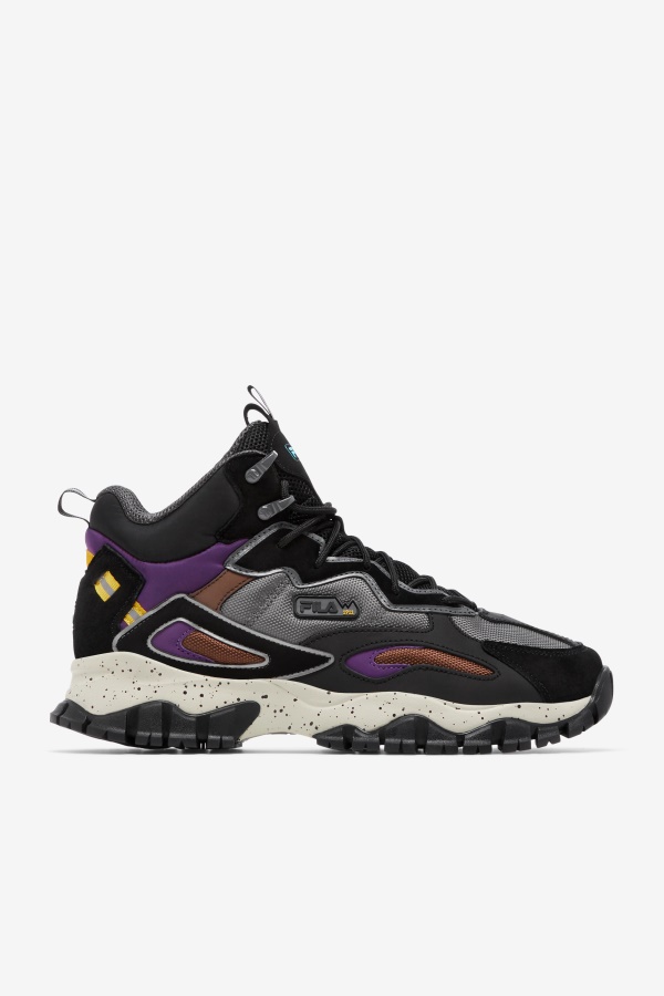 Fila Men's Ray Tracer Tr 2 אמצע שחור/סגול/שקנאי
