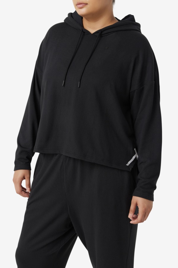 קפוצ\'ון שחור קצוץ Fi-lux Fila