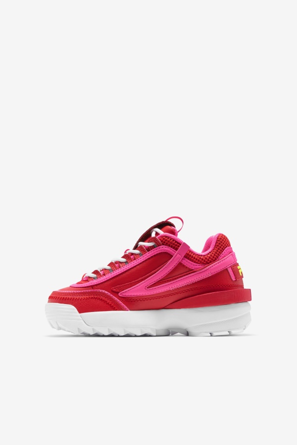 אדום/ורוד/צהוב Fila Big Kids\' Disruptor 2 Exp