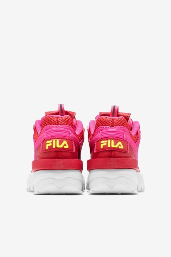אדום/ורוד/צהוב Fila Big Kids\' Disruptor 2 Exp