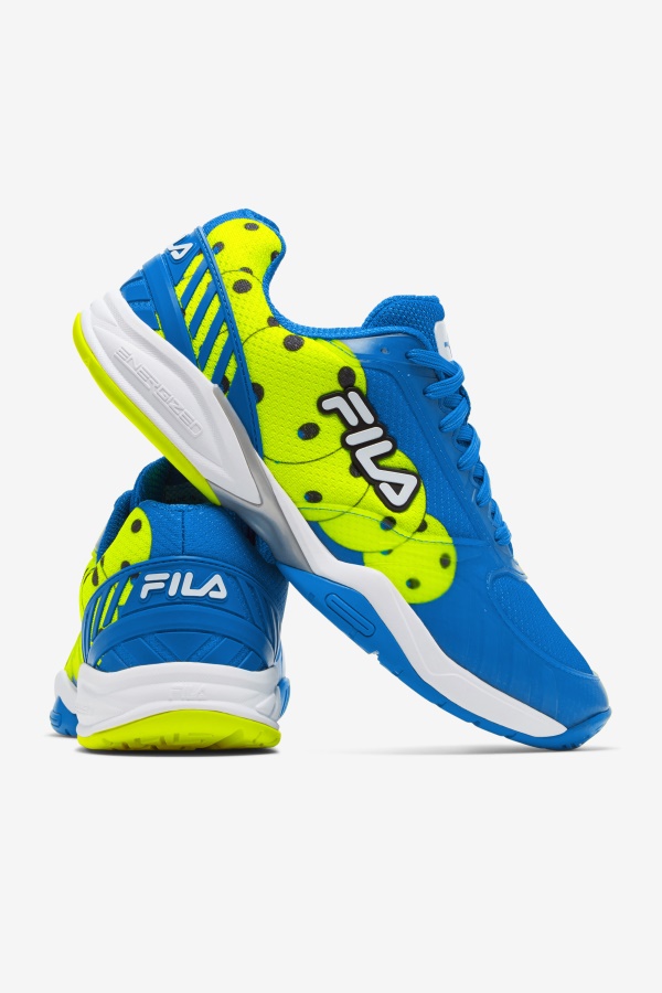 Fila Zone גברים כחול/לבן/צהוב