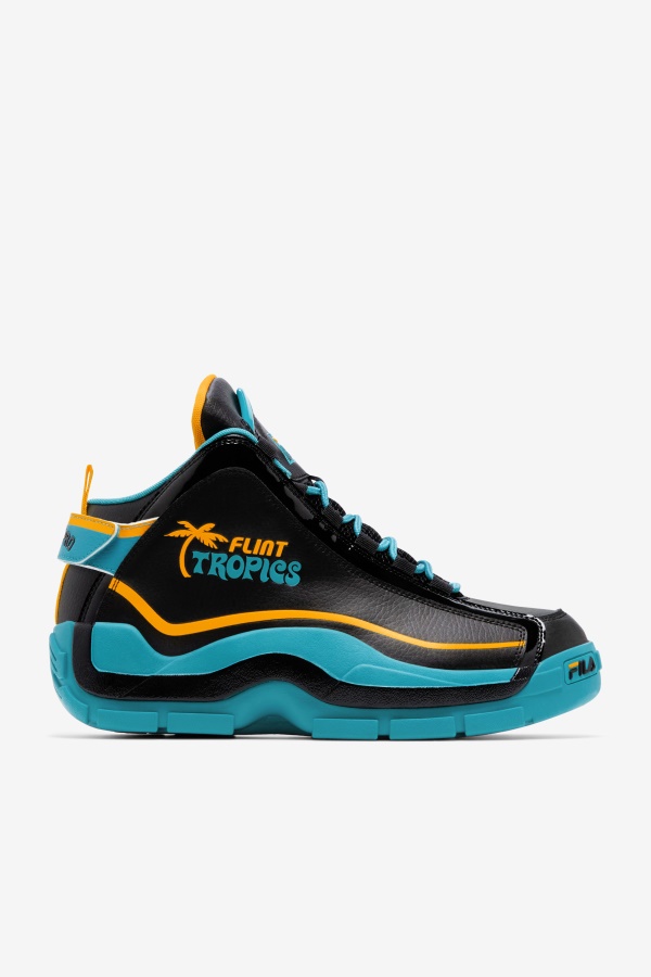 גברים Grant Hill 2 X Semi-pro Fila מותג שחור/צהבהב/זיניה