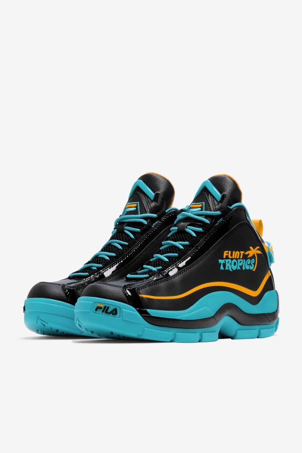 גברים Grant Hill 2 X Semi-pro Fila מותג שחור/צהבהב/זיניה
