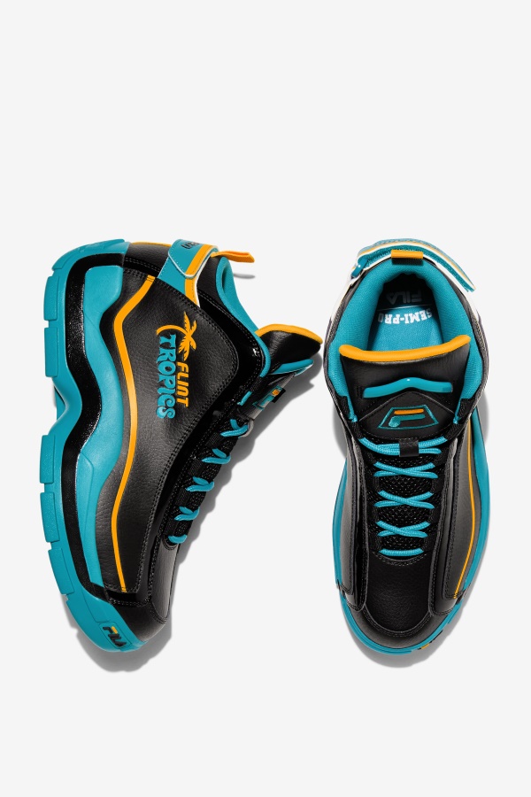 גברים Grant Hill 2 X Semi-pro Fila מותג שחור/צהבהב/זיניה