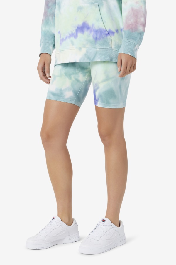 Aruba Blue Tie Dye Taima Tie Dye Bike Short Fila