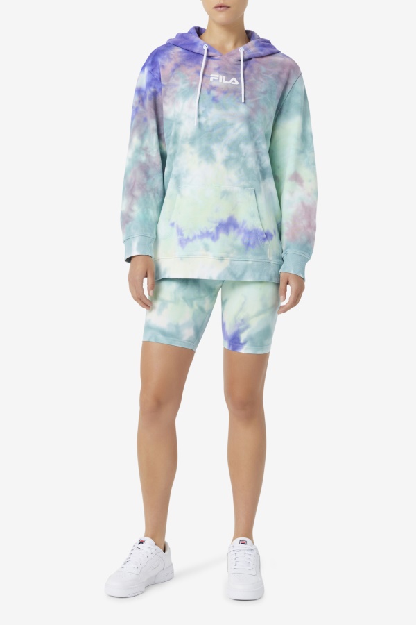 Aruba Blue Tie Dye Taima Tie Dye Bike Short Fila