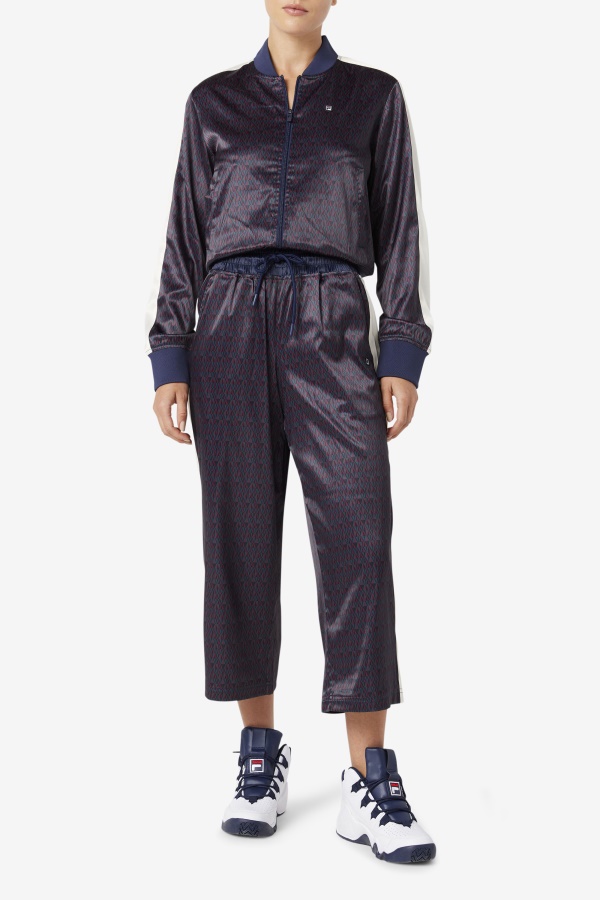 מכנס סאטן קצוץ Aviana Fila Peacoat/טופו