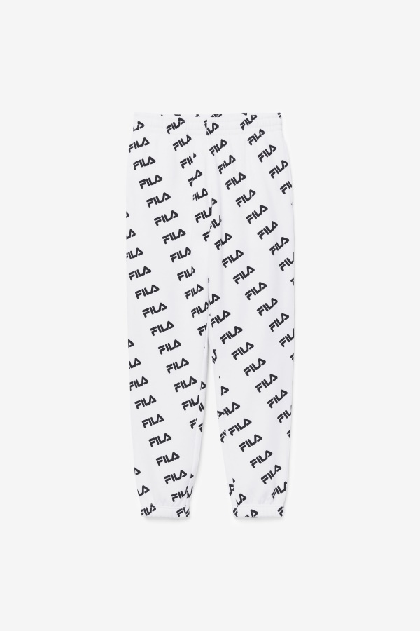 לוגו כדנית לבן/שחור Fila Oblique