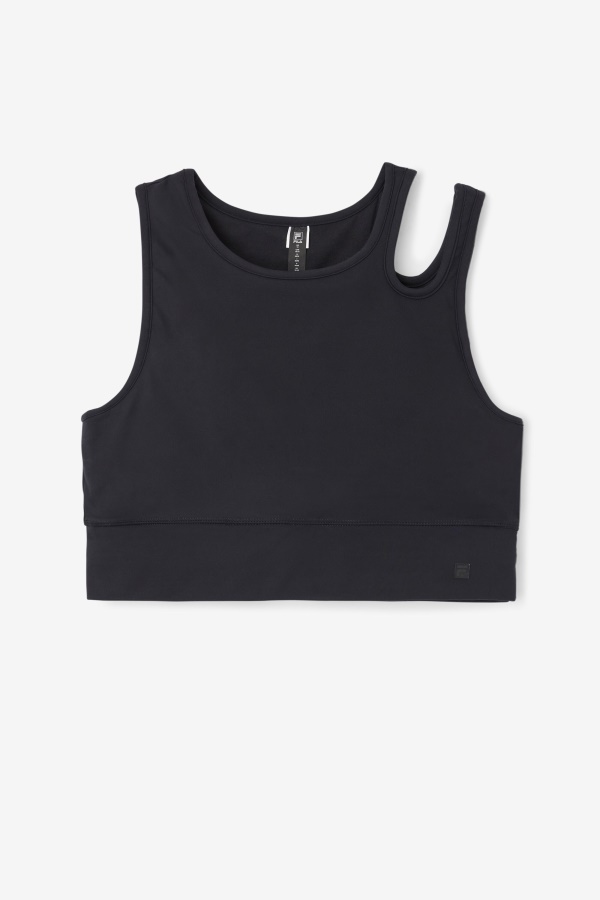 Fila Uplift Slice Crop חזיית עליונית שחורה
