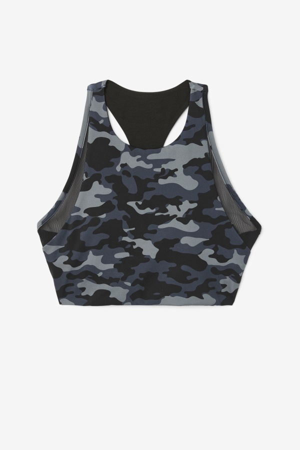 חזיית ספורט קמו כהה/שחור Fila Uplift T-back