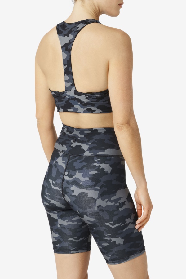 חזיית ספורט קמו כהה/שחור Fila Uplift T-back