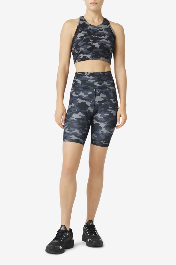 חזיית ספורט קמו כהה/שחור Fila Uplift T-back