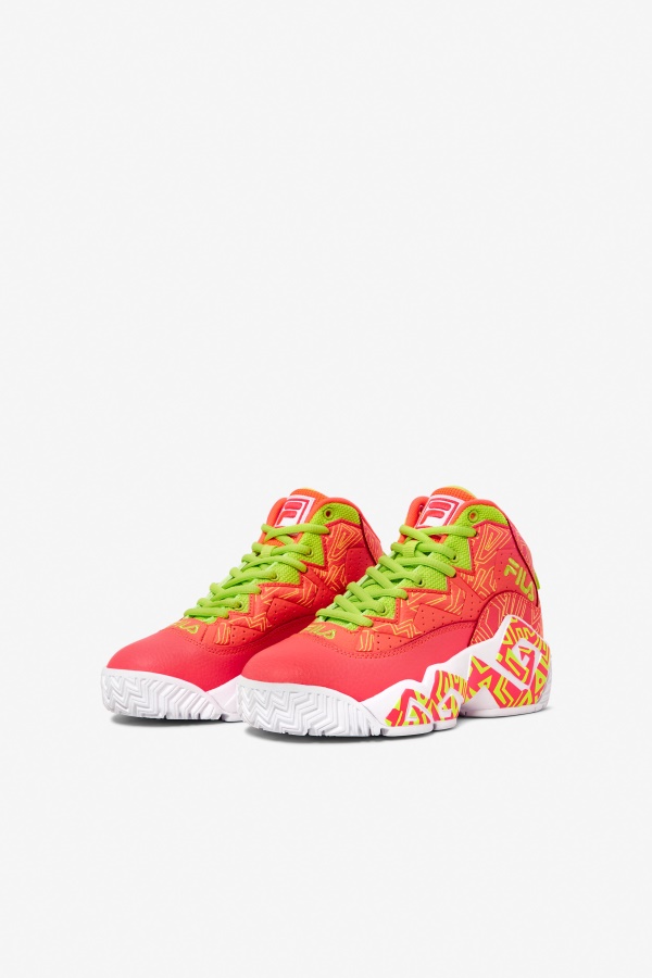 Fila Big Kids\'s Mb אלמוגים לוהטים/לבן/ליים