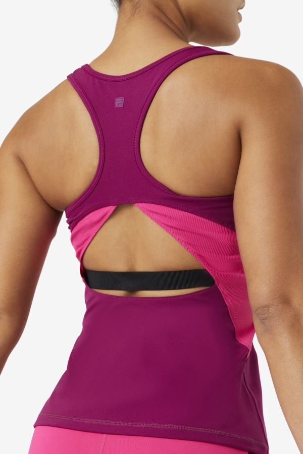 מג\'נטה סגול/ורוד עז Fila Uplift Open Racerback גופייה
