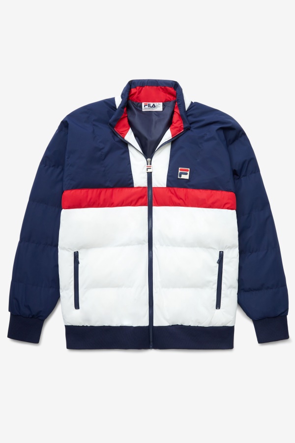 Mail Ski Fausto Fille Navy/Edom/White
