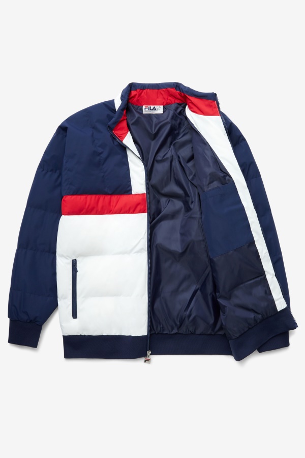 Mail Ski Fausto Fille Navy/Edom/White