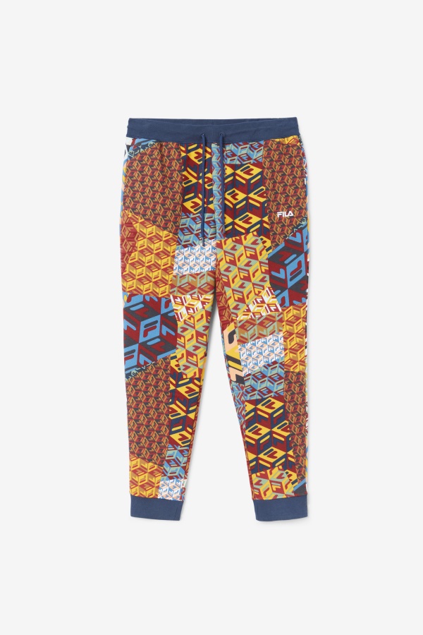 Fila Print Yellow/ocean Amay Jogger