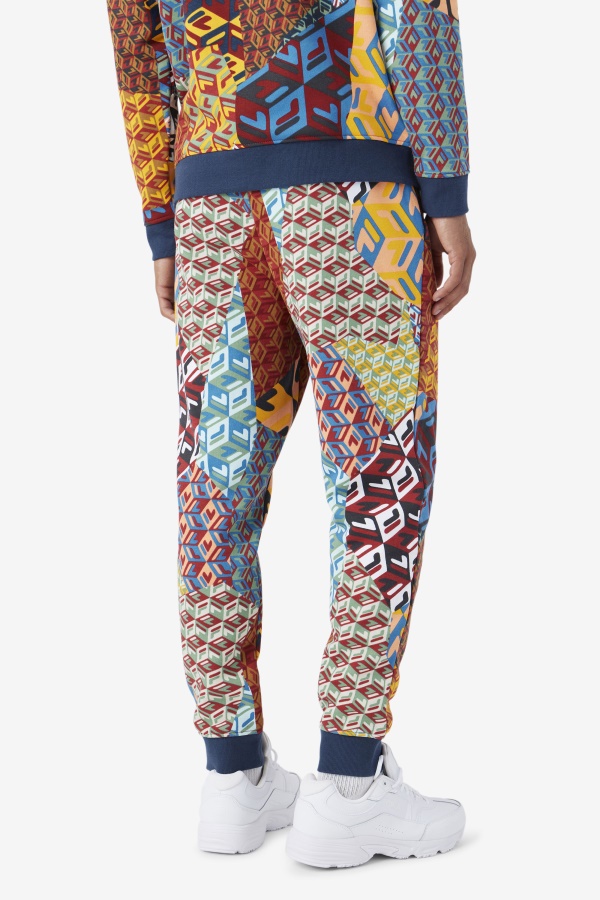 Fila Print Yellow/ocean Amay Jogger