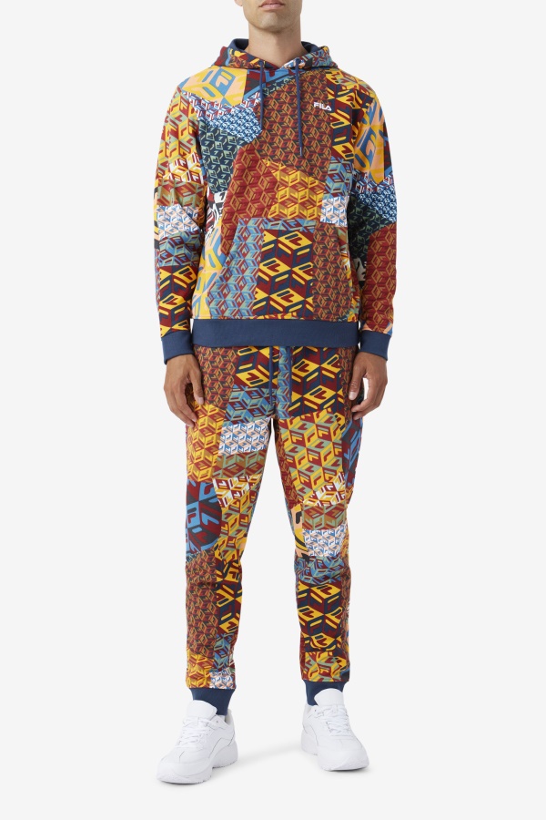 Fila Print Yellow/ocean Amay Jogger