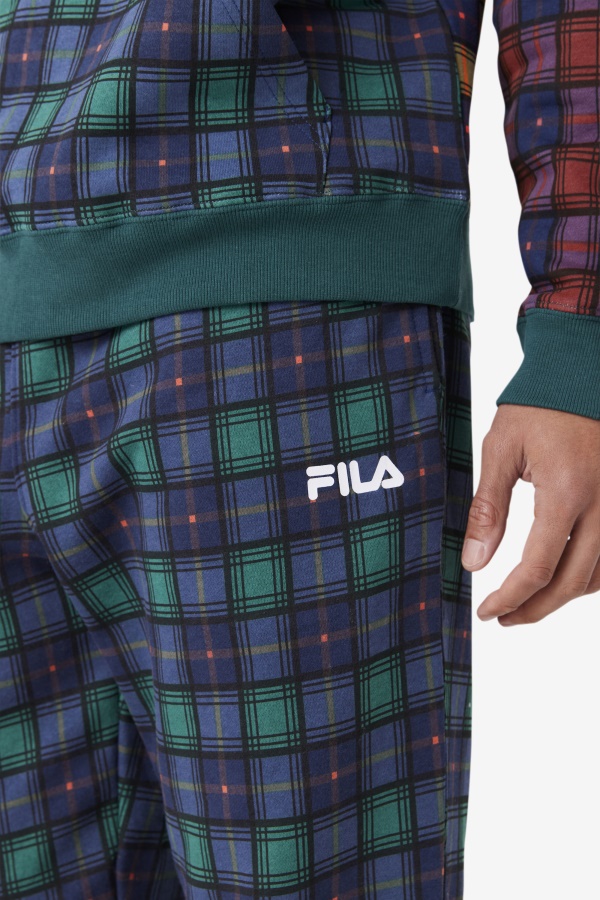 Fila Dorm Jogger משובץ יוני באג/ריבס/צי