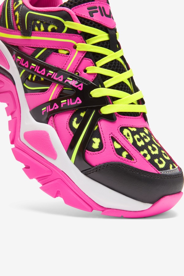 Fila נשים Elektrobe ורוד/שחור/לבן 2