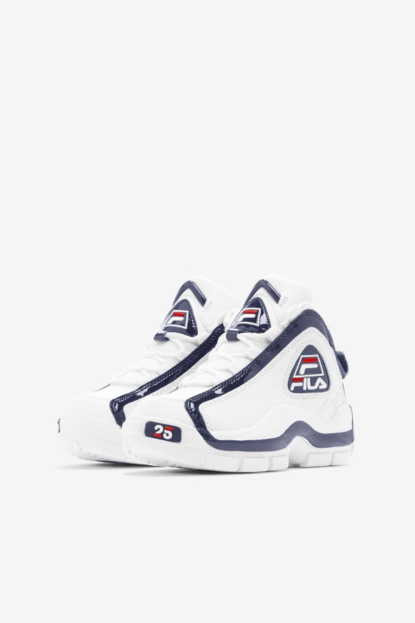 Fila White/navy/red Big Kids\' Grant Hill 2 מהדורת יום השנה ה-25