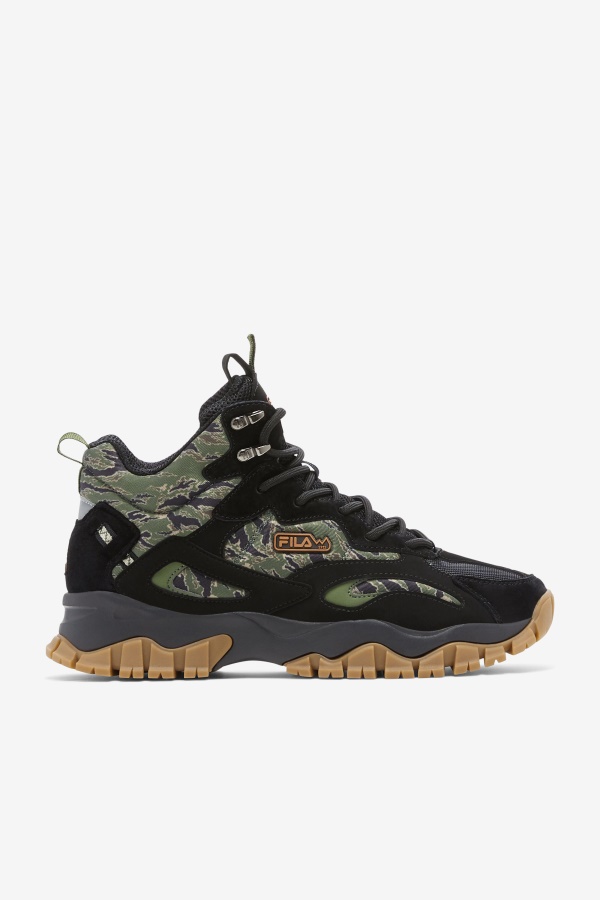שחור/עירית/מסטיק Fila Big Kids'ray Tracer Tr 2 Mid