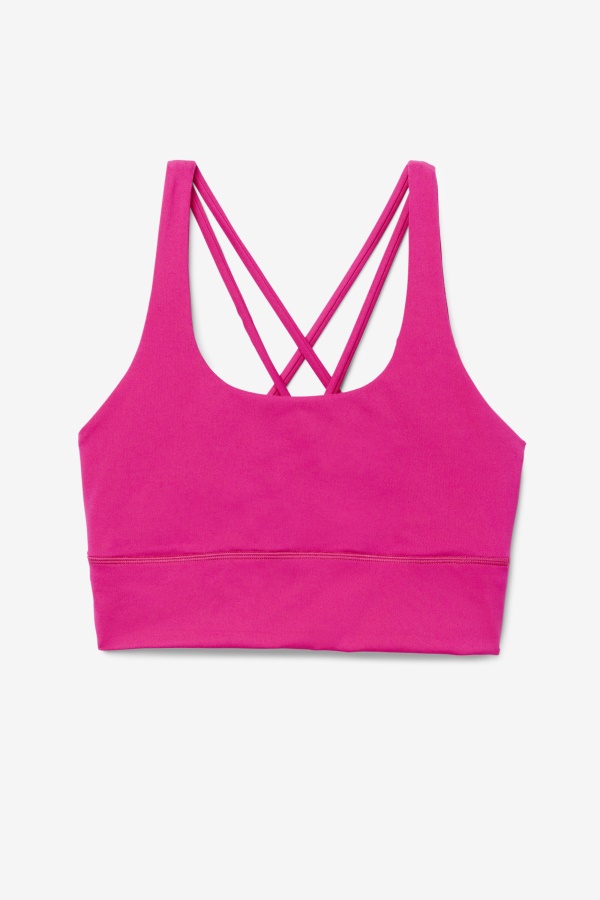 Fila Uplift Cross Back Top חזייה ורוד עז