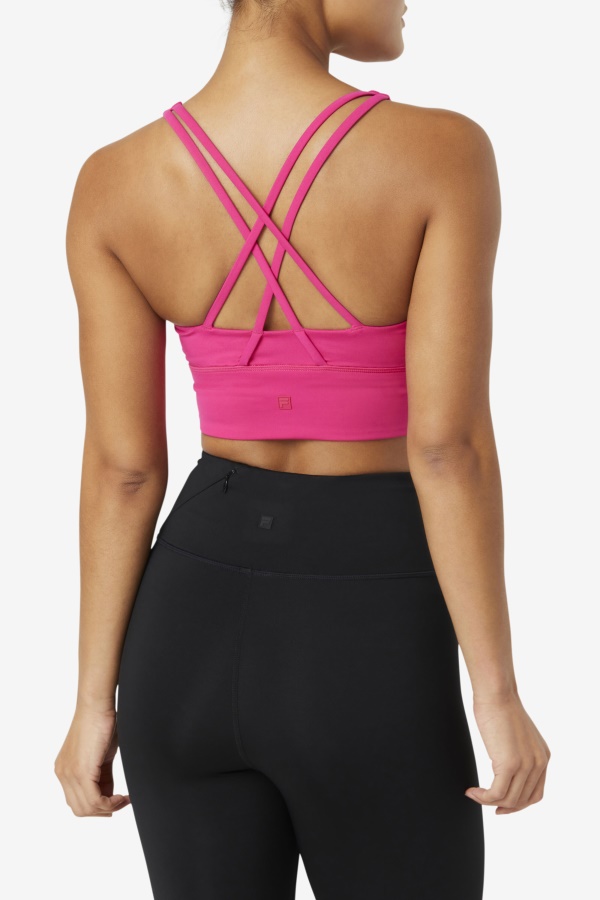 Fila Uplift Cross Back Top חזייה ורוד עז