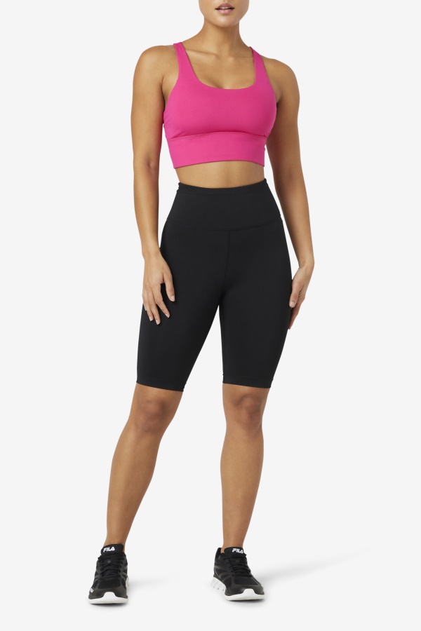 Fila Uplift Cross Back Top חזייה ורוד עז