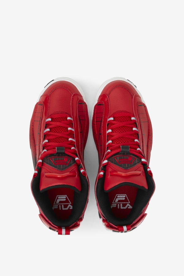 Fila Big Kids\' Grant Hill 2 אדום/לבן/שחור