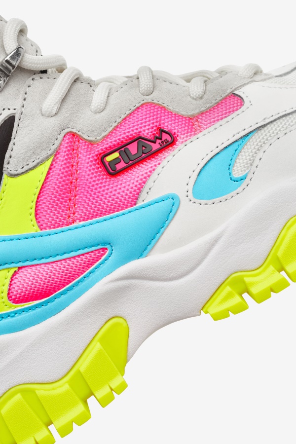 לבן/שחור/כחול DG Fila Ray Tracer לנשים Tr 2 Mid
