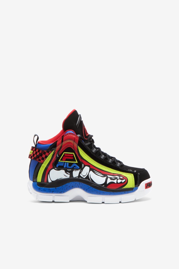 Big Kids' Grant Hill 2 מרוץ לבן/ליים פאנץ'/פילה כחולה