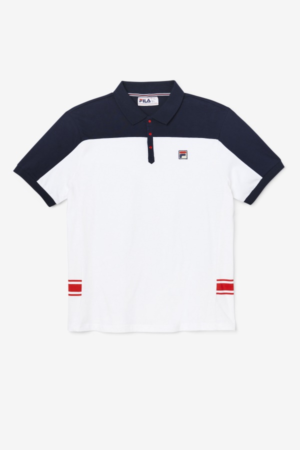 Mivvi Polo Fila White/navy/Edom