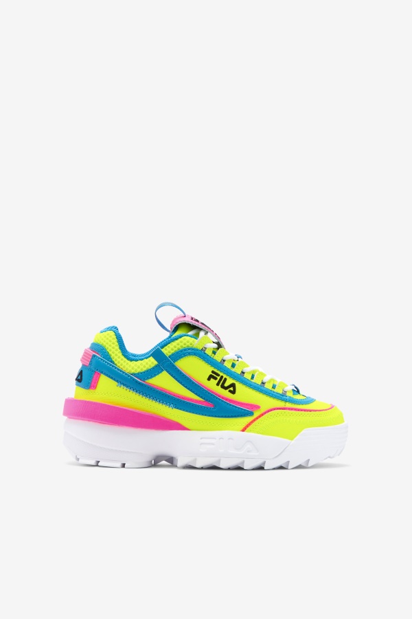 צהוב/אטומי כחול/ורוד משבש ילדים Small 2 Exp Fila