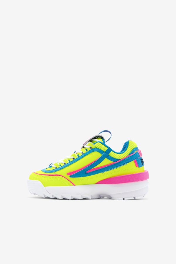 צהוב/אטומי כחול/ורוד משבש ילדים Small 2 Exp Fila