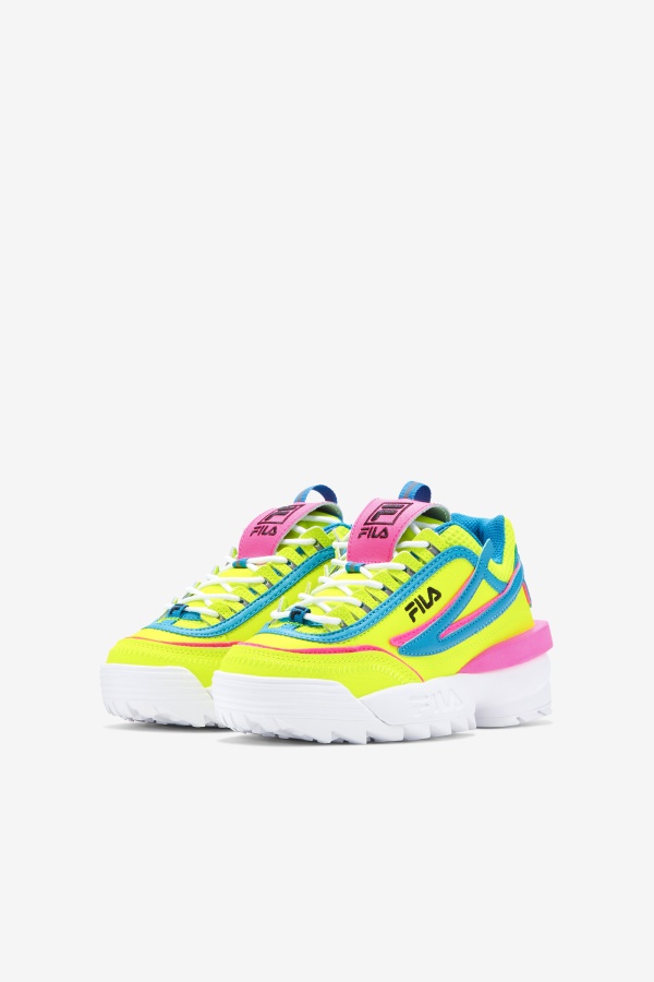 צהוב/אטומי כחול/ורוד משבש ילדים Small 2 Exp Fila