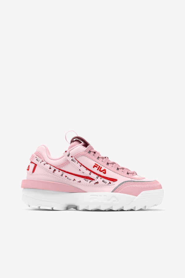 Fila Coral סומק/ורוד/לבן נשים Disruptor 2 Exp
