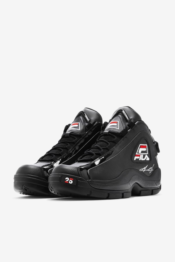 Fila Men\'s Grant Hill 2 מהדורת יום השנה ה-25 שחור/לבן/אדום