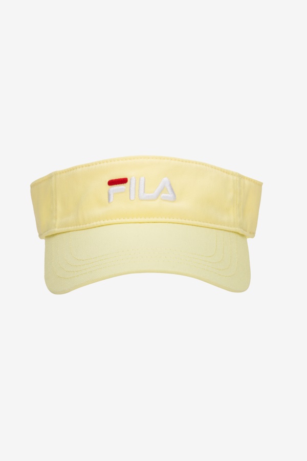 מצחייה רקומה Fila רך צהוב