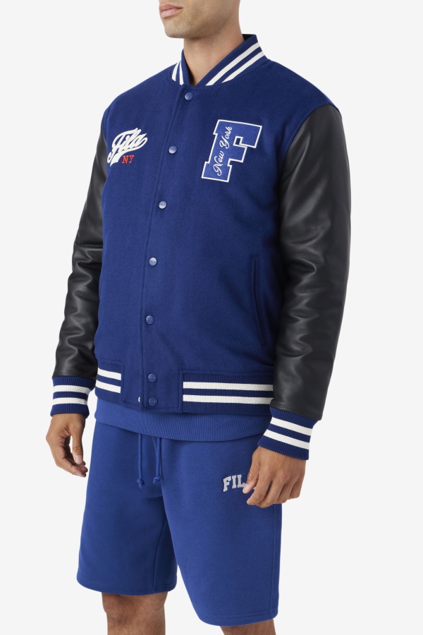 ג\'קט Fila Josh University כחול/שחור