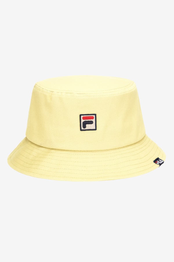 כובע דלי Fila Heritage רך צהוב