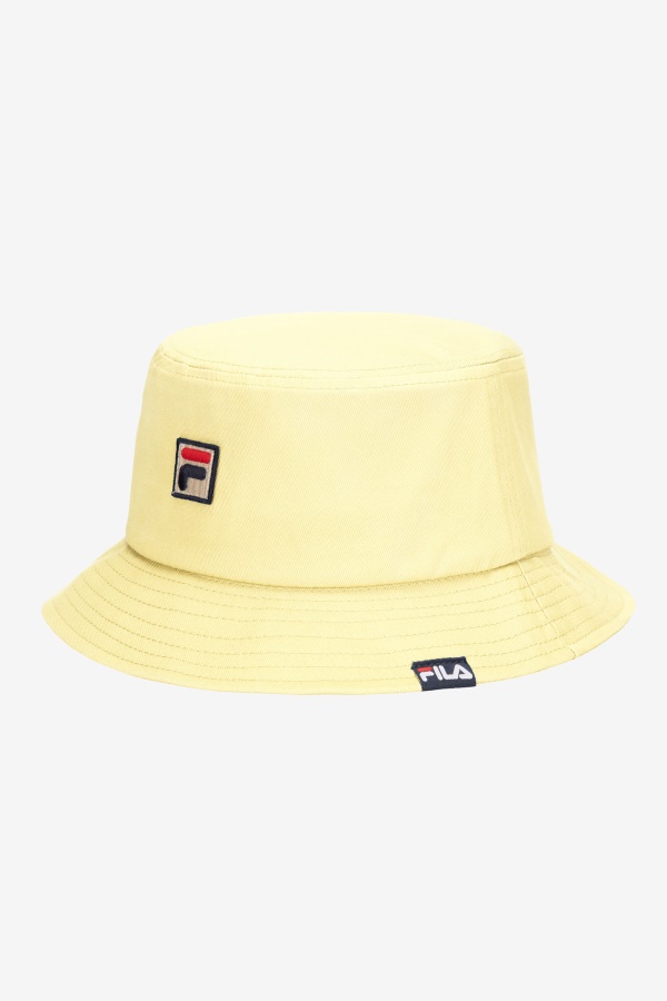כובע דלי Fila Heritage רך צהוב