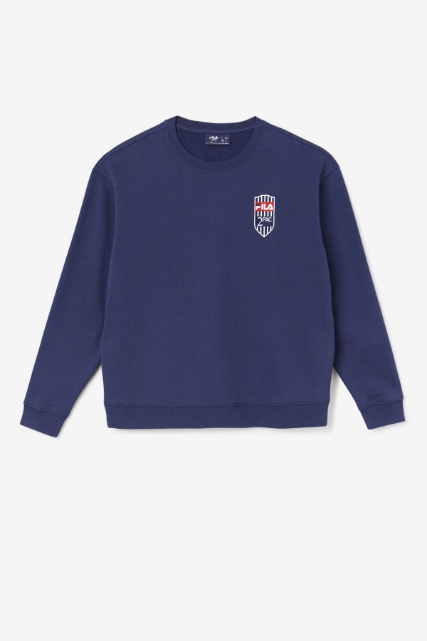 צוות טלאי צמר 2pac Fila Navy