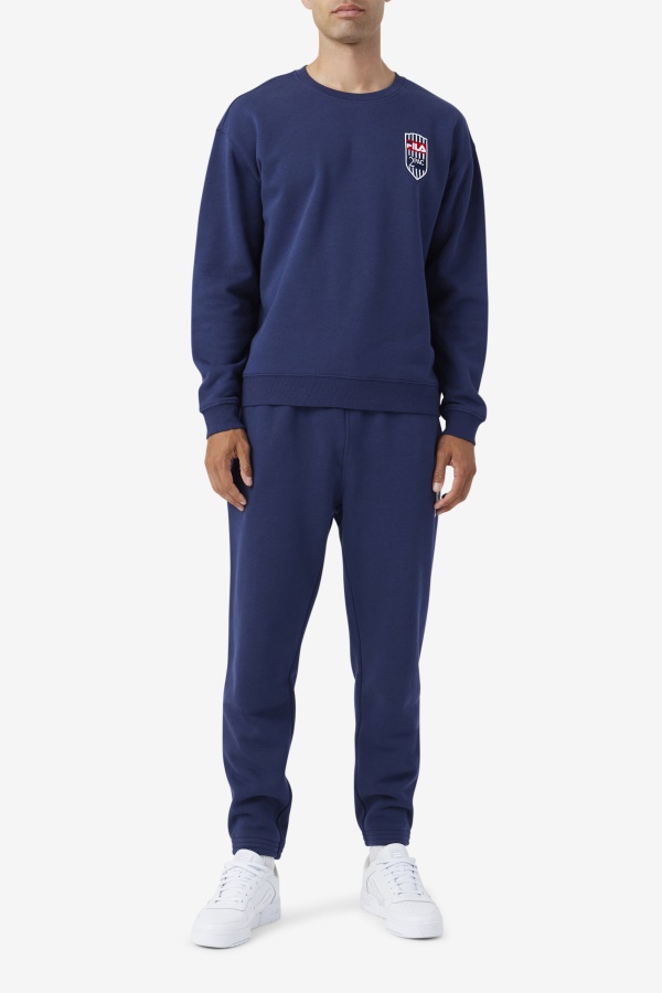 צוות טלאי צמר 2pac Fila Navy